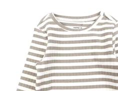 Name It mocha meringue stribet top